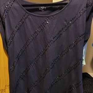 Ann Taylor Loft embellished shirt